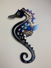 Seahorse Metal Wall Art 2 colours 3 sizes Hippocampus Marine Life