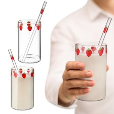 2 Sets Straw Cup with Lid and