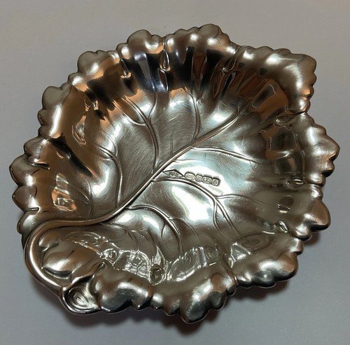 Solid silver trinket dish - solid,
