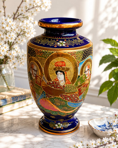 Large antique japanese satsuma - large,