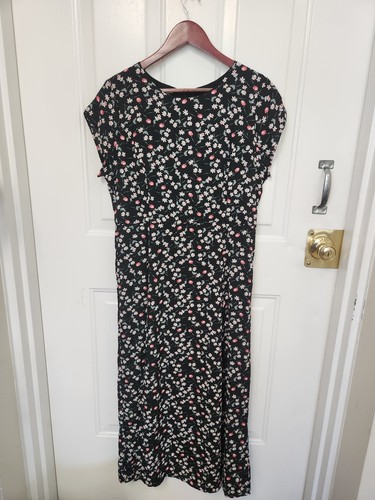 Hayden floral midi dress black - hayden,