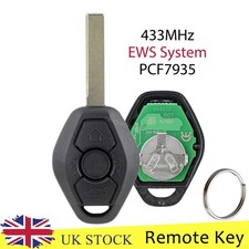 3Button 433MHz Remote Key Fob PCF7935 Chip For BMW 3 5 7 Series E39 E46 M5 X3 Z4