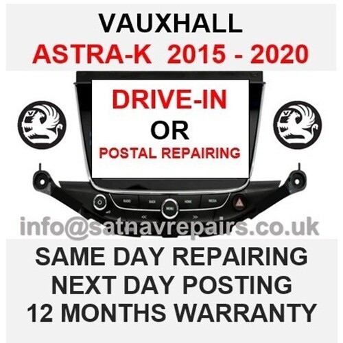 Vauxhall astra sat nav - k,