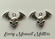 10 x Tibetan Silver SKULL WITH