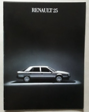 Renault 25 Brochure 1985 - TS  GTS  GTX  V6 Injection