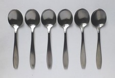 OLD HALL Vintage CAMPDEN 6 x Fruit/Pudding Spoons 15.6cm. Robert Welch Stainless
