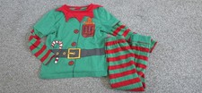 TU Christmas Xmas Elf Long Sleeve Pyjamas Set 4-5 Years