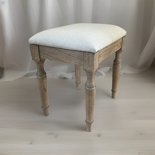 French upholstered stool - french,