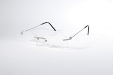 Heritage Eyeglasses HEOM5029 Unisex Grey Rimless Metal Eyewear Glasses Frames