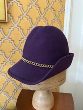Vintage 1970s Purple Felt Hat