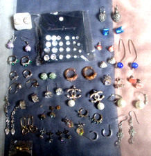 40 pairs Assorted Stud, Dangle & Hoop Earrings  (2960)