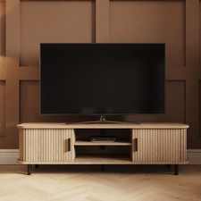 Omari TV Unit Oak Effect Media