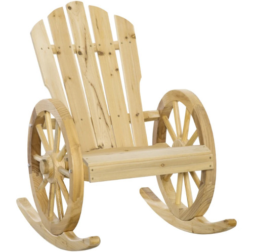 Wooden adirondack rocking - wooden,