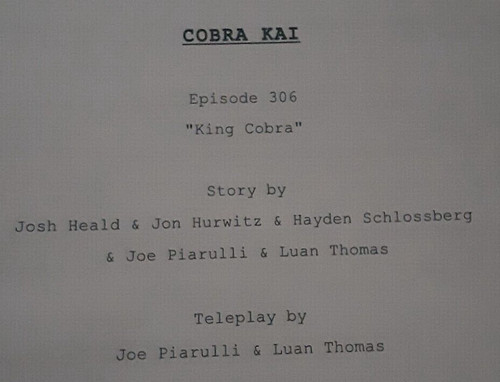 Cobra kai s3e6 - cobra, "king