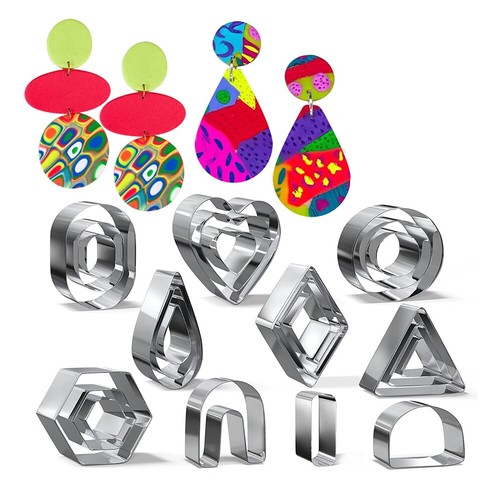 Polymer clay cutters set - cutters,