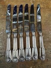 FIDDLE THREAD & SHELL Design George Butler Sheffield Cutlery Table Knives