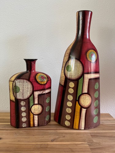 Pair mid century geometric - mid,