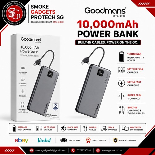 Goodmans 000mah power bank - goodmans,