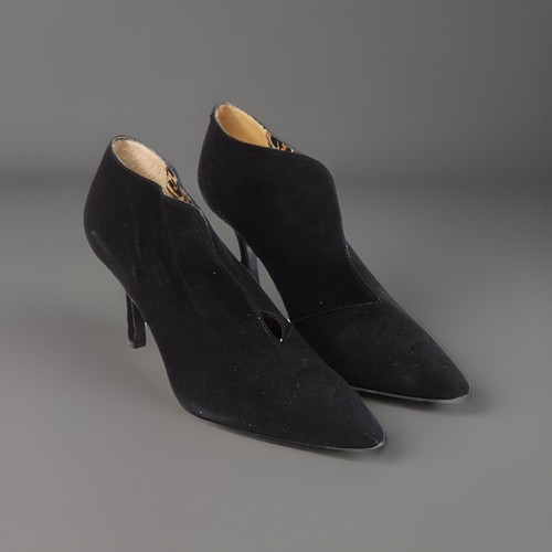 Feldman black suede ankle - black,