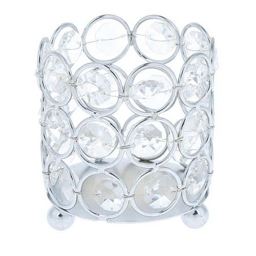 Rhinestone votive candle - rhinestone,