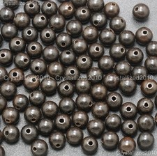 Natural Black Ebony Wood Round