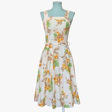 Vintage Floral Pinafore Dress
