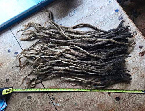 Human natural dreadlocks - natural, 45+