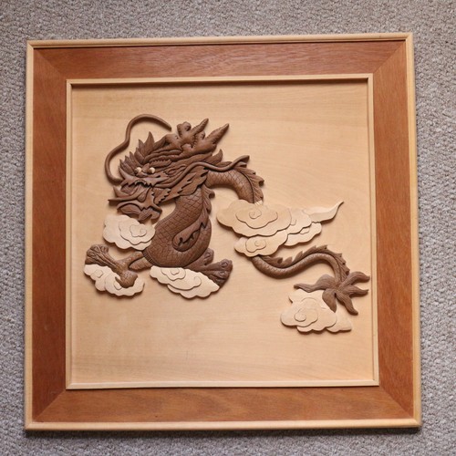 Chinese dragon large wood - dragon,