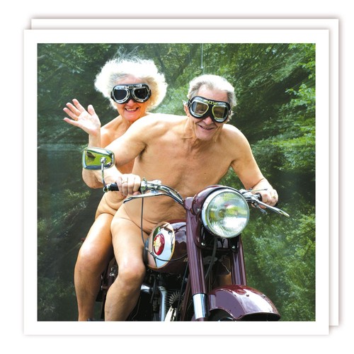 Funny nude motorcycle card - funny,