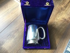 Silver Plate tankard Plain No
