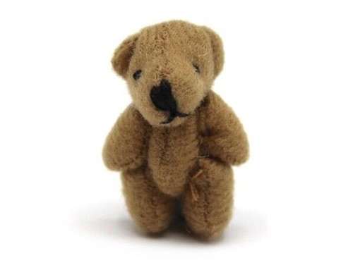 Small brown soft teddy - small,