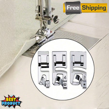 3pcs Rolled Hem Presser Foot