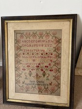 Victorian embroidery sampler - victorian,