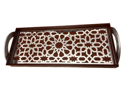 Islamic geometric brown and