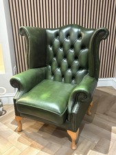 Stunning Vintage Green Leather