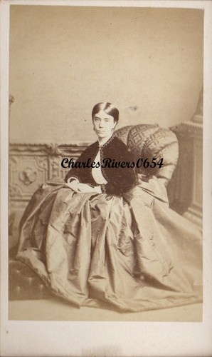 London cdv lady crinoline - cdv,