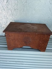Small Vintage Oak Wooden Box -