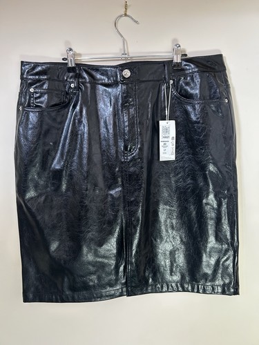 Black faux leather - leather, pvc