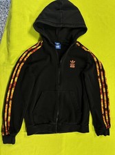 Adidas Hoodie Youth L Black Star Wars  Stormtrooper Force Sweatshirt Zip Up Logo