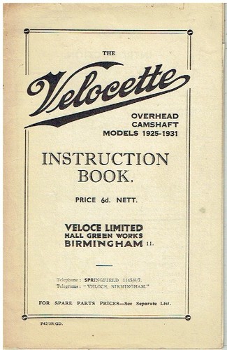 Velocette ohc model kss - velocette,