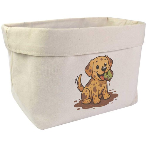 Large muddy labrador puppy - large, puppy'