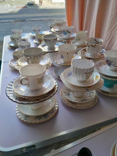 Job lot afternoon tea trios - afternoon,