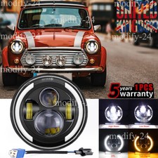 7" LED Halo Headlamp Headlight