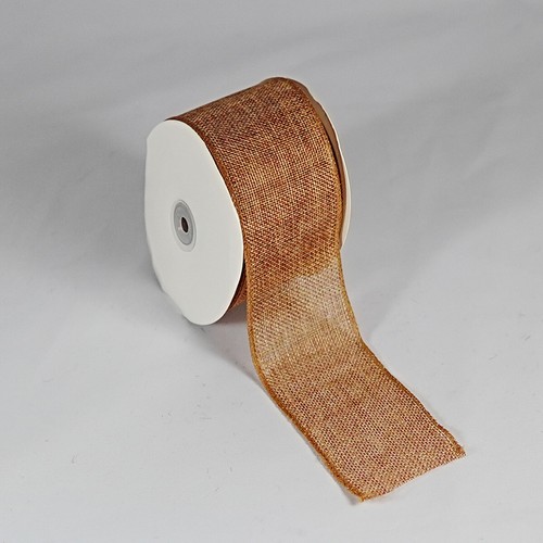 Gold wired hessian - gold,