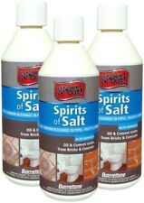 Spirit of Salts Drain Unblocker | Knockout 3 x 500ml | Limescale remover