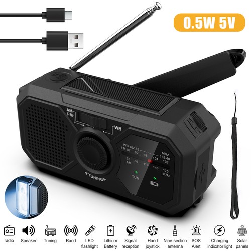 Wind radio emergency solar - wind, up
