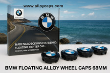 Genuine Floating BMW 3 Series 319 Centre Caps Alloy Level Wheels 68 mm Set of 4