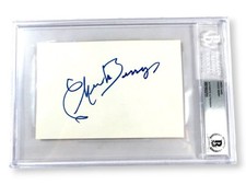 Chuck Berry Signed Autographed Index Card Rock Legend BAS Encased 701