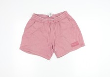 Hollister Men’s Pink Sweat Shorts Size S Elastic Waist Pockets Logo