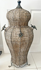 Vintage Tall Woven Wicker